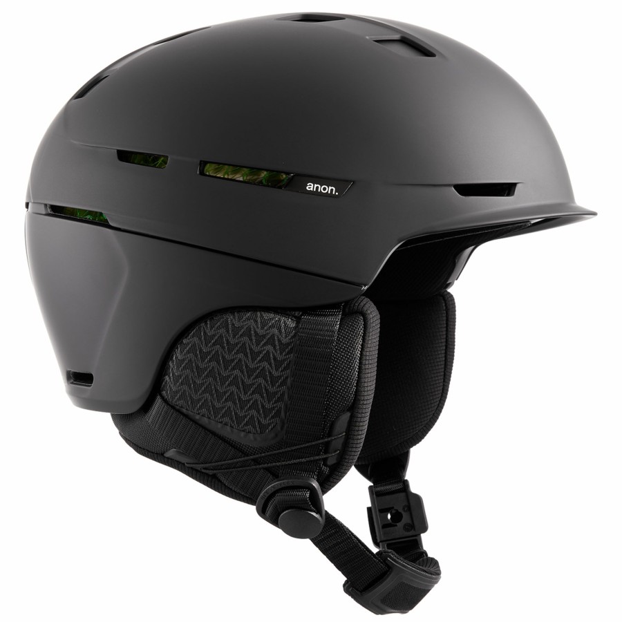 Snow Helmets * | Anon Merak Wavecel Snow Helmet Black