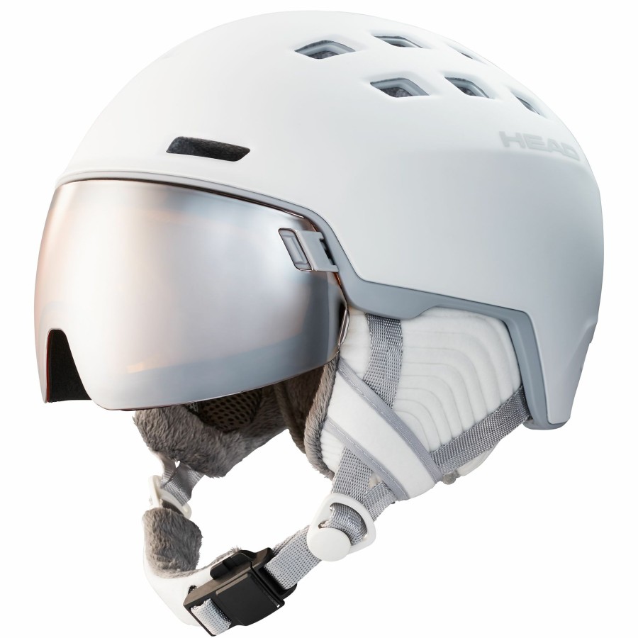 Snow Helmets * | Head Women'S Rachel Snow Helmet White/Grey