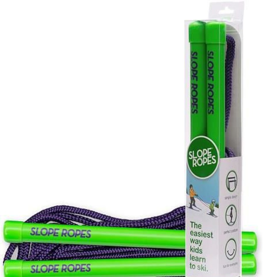 Ski & Snowboard Accessories * | Sports Accessories Slope Ropes Kids Ski Harness Green / Purple