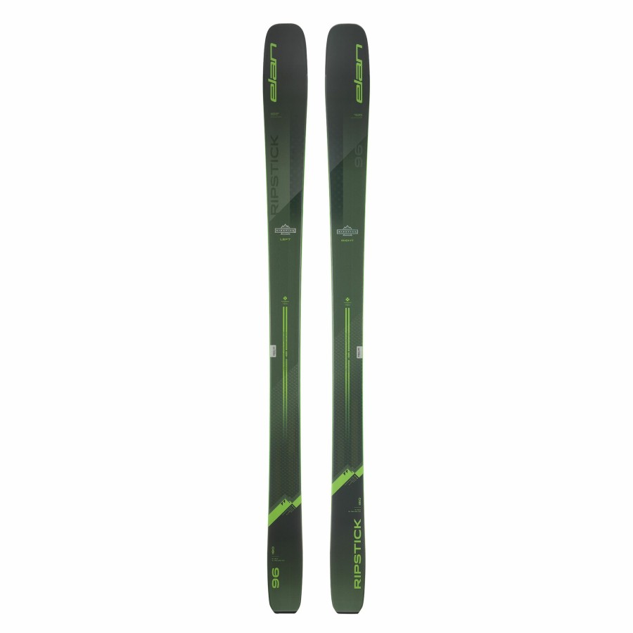 Skis * | Elan Mens Ripstick 96 Skis 23 Petrol Green/Green